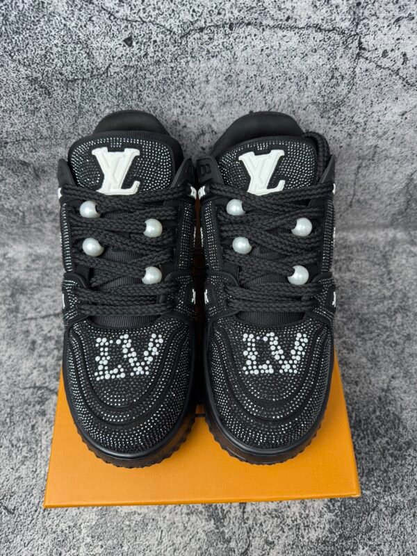 Louis Vuitton LV Trainer Maxi Black Swarovksi Crystals