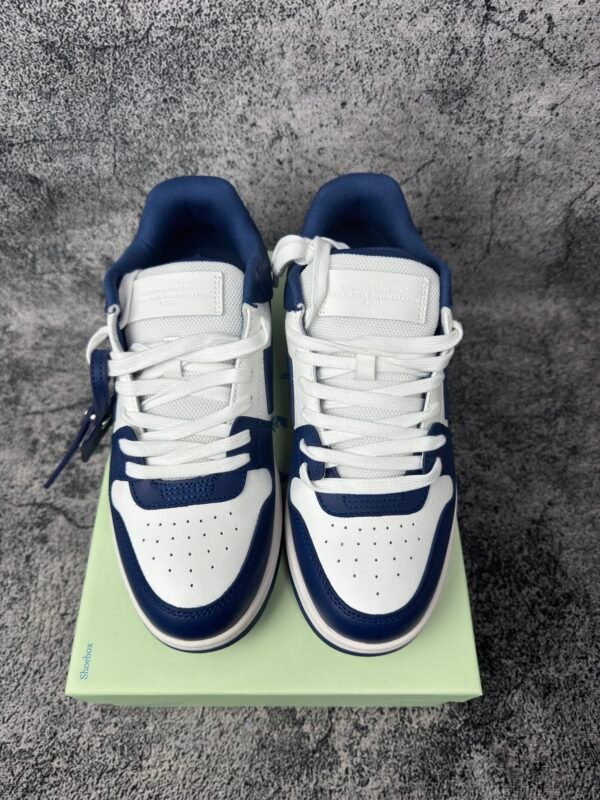 OFF-WHITE Out Of Office "OOO" Low Tops Dark Blue White