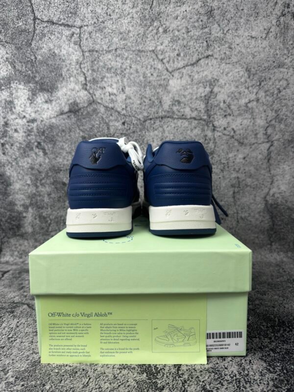 OFF-WHITE Out Of Office "OOO" Low Tops Dark Blue White