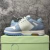 OFF-WHITE OOO Low Out Of Office Calf Leather White Light Blue