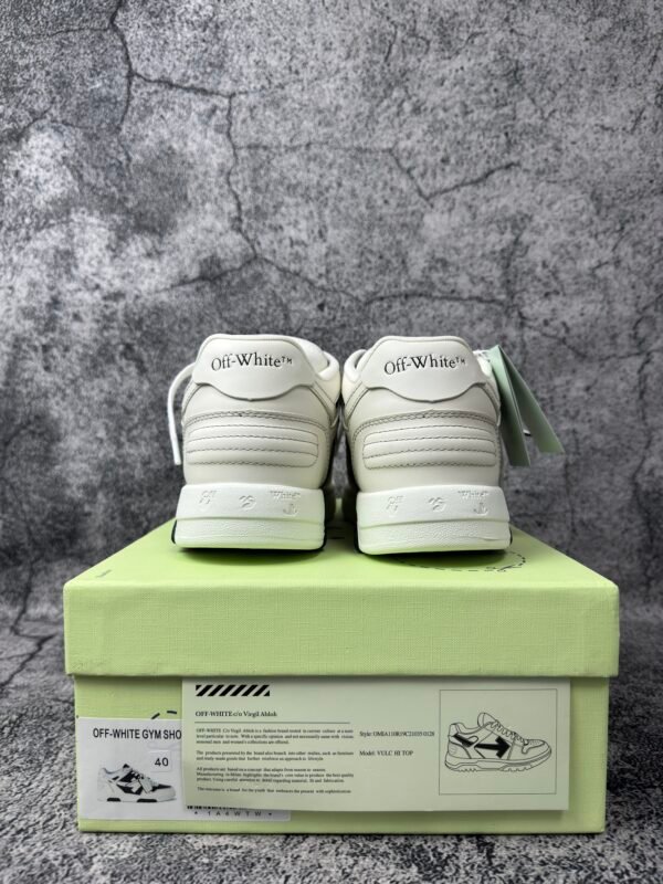 OFF-WHITE Out Of Office OOO Low Tops Black White