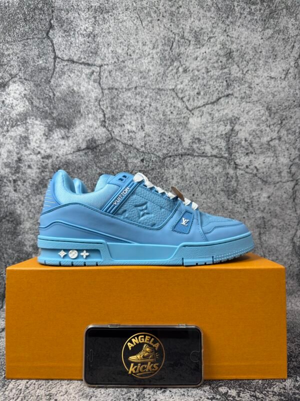 Louis Vuitton Trainer Blue Embossed Monogram