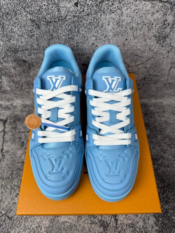 Louis Vuitton Trainer Blue Embossed Monogram