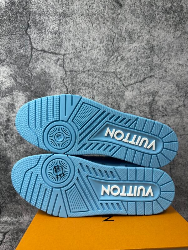 Louis Vuitton Trainer Blue Embossed Monogram