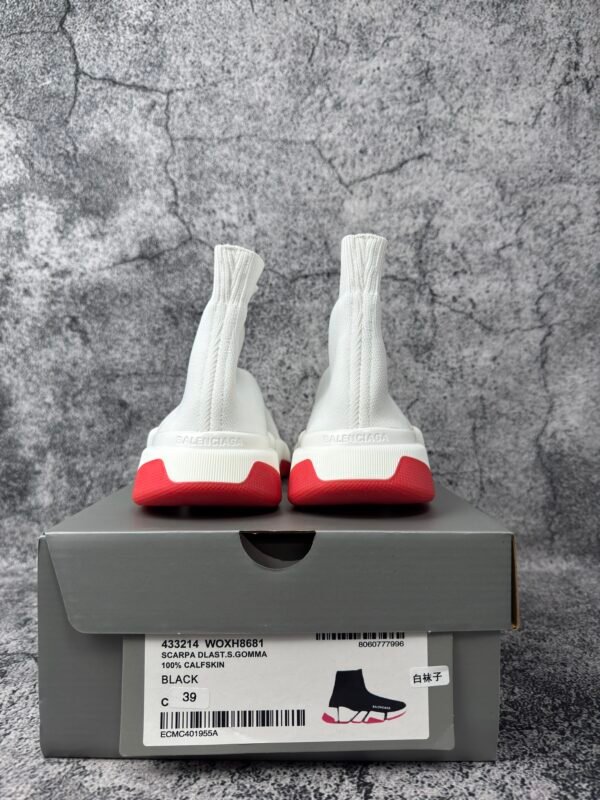 Balenciaga Speed Trainer Mid White Red