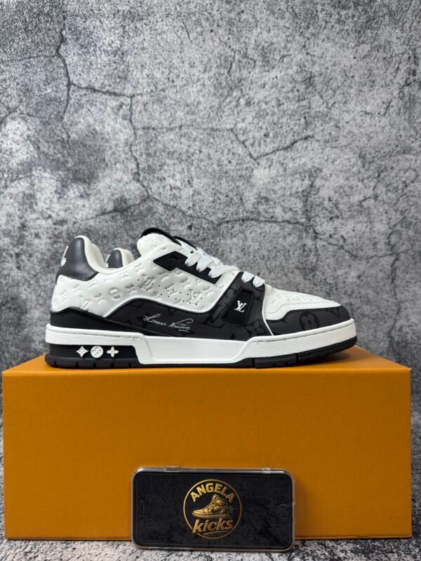 Louis Vuitton Trainer Black White Mini Monogram