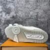Louis Vuitton Trainer White Grey Signature