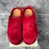 Marni Long Hair Calfskin Fussbett Sabot Mule Red