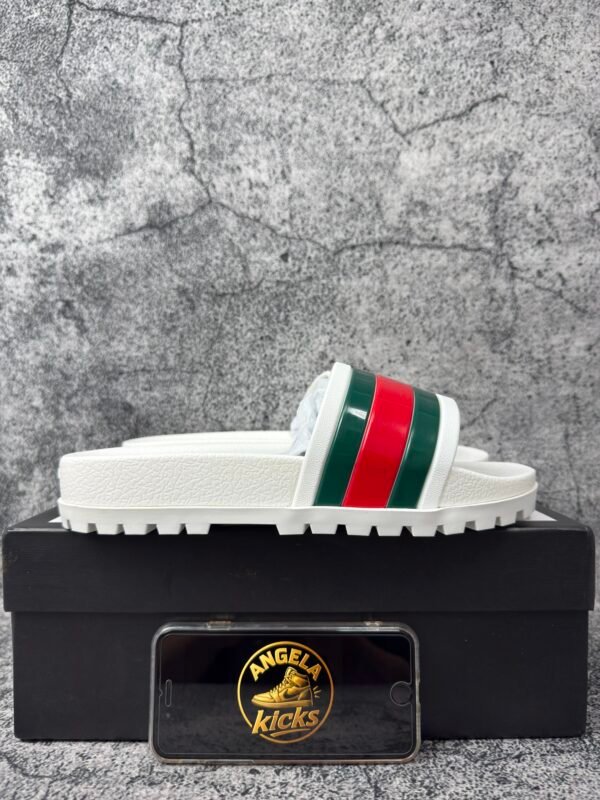 Gucci Web Slide Sandal White