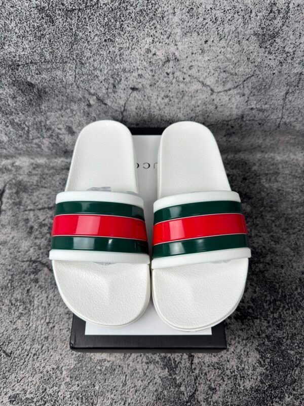Gucci Web Slide Sandal White