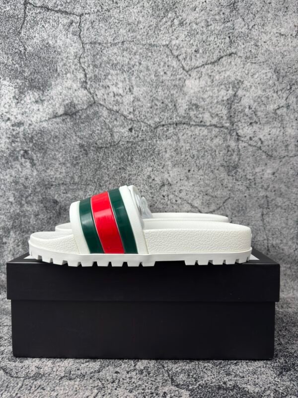 Gucci Web Slide Sandal White