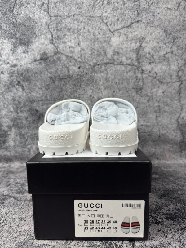Gucci Web Slide Sandal White