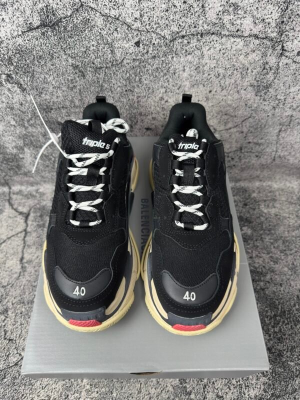 Balenciaga Triple S Black White Red