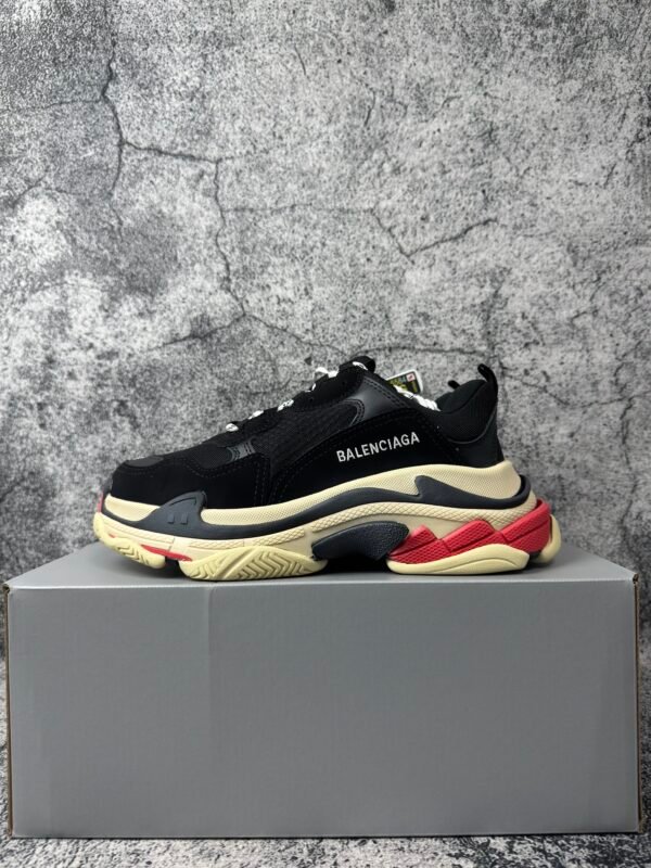 Balenciaga Triple S Black White Red