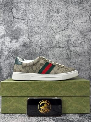 Gucci Ace GG Crystal Canvas Web Beige