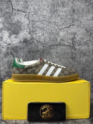 adidas x Gucci Gazelle Beige GG Monogram