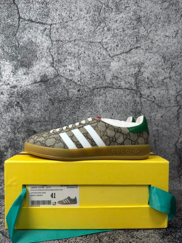 adidas x Gucci Gazelle Beige GG Monogram