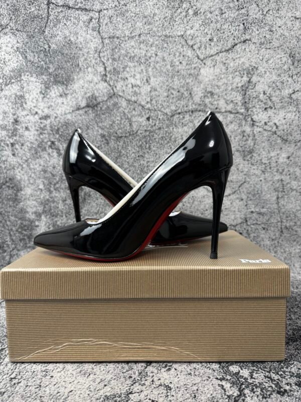 Christian Louboutin Kate 100mm Pump Black Patent Leather