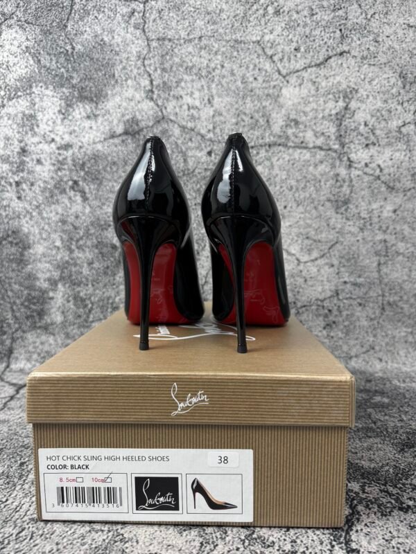 Christian Louboutin Kate 100mm Pump Black Patent Leather