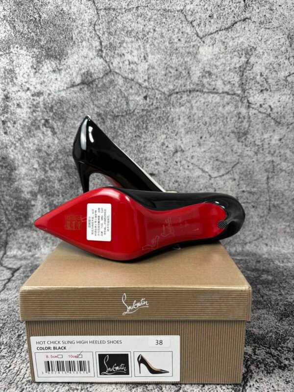 Christian Louboutin Kate 100mm Pump Black Patent Leather
