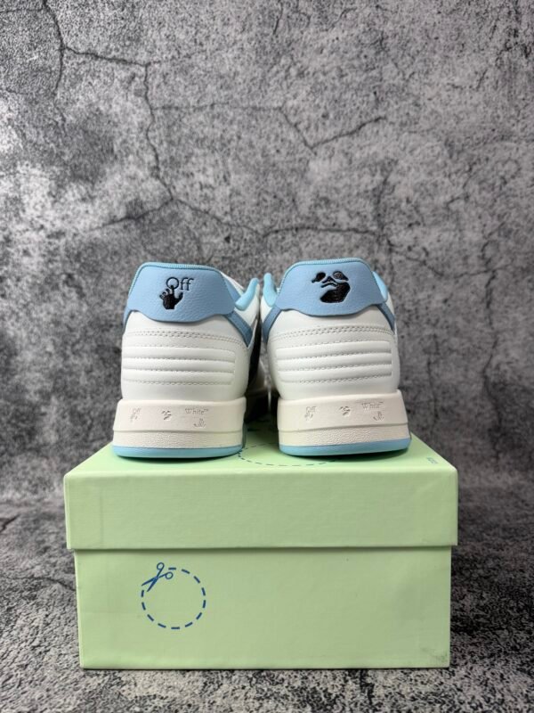OFF-WHITE Out Of Office OOO 30 MM Low Tops White Light Blue