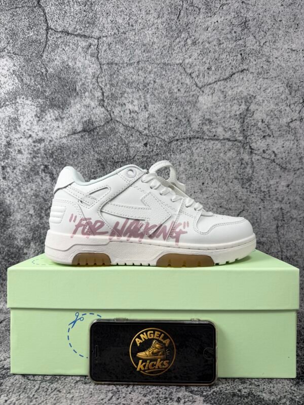 Off-White Out Of Office ''For Walking'' White Pink