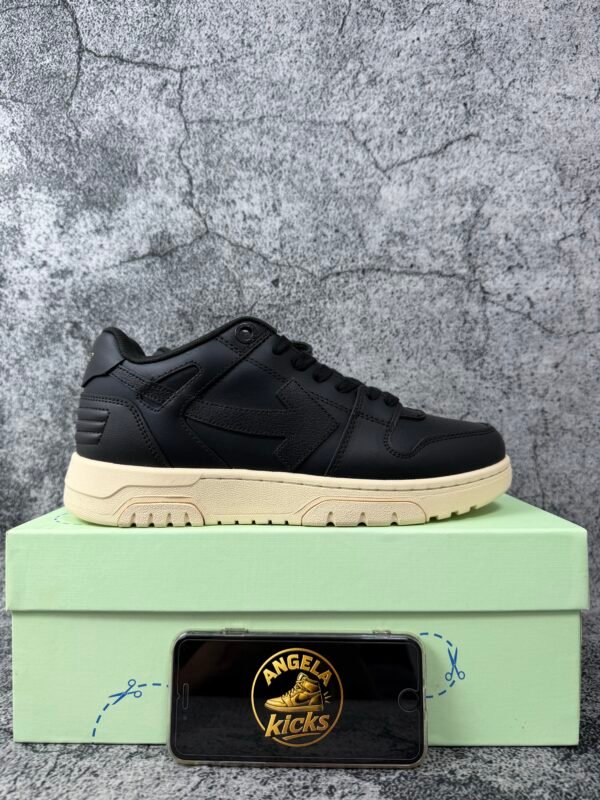 OFF-WHITE Out Of Office OOO Low Tops Black Gum