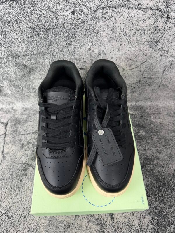OFF-WHITE Out Of Office OOO Low Tops Black Gum