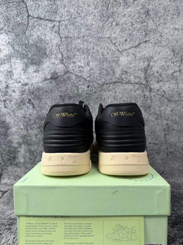 OFF-WHITE Out Of Office OOO Low Tops Black Gum