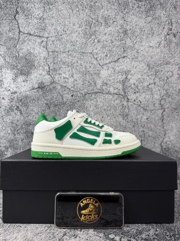 AMIRI Skel Top Low White Green