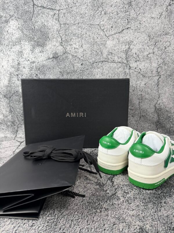 AMIRI Skel Top Low White Green