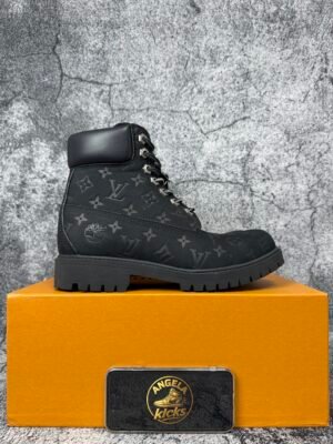 Louis Vuitton Timberland 6" Ankle Boot Black Monogram