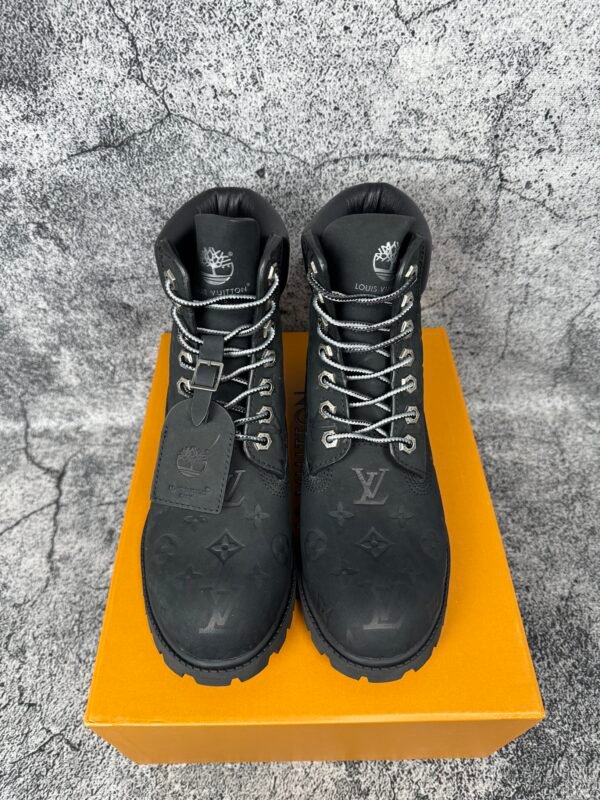 Louis Vuitton Timberland 6" Ankle Boot Black Monogram