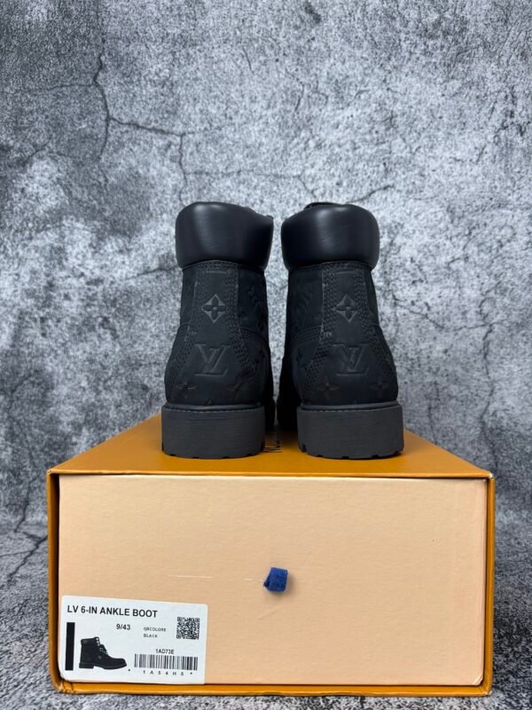 Louis Vuitton Timberland 6" Ankle Boot Black Monogram