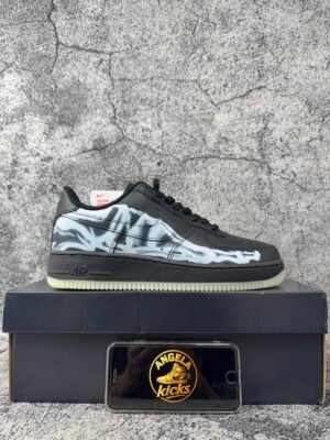 Nike Air Force 1 Low Black Skeleton Halloween