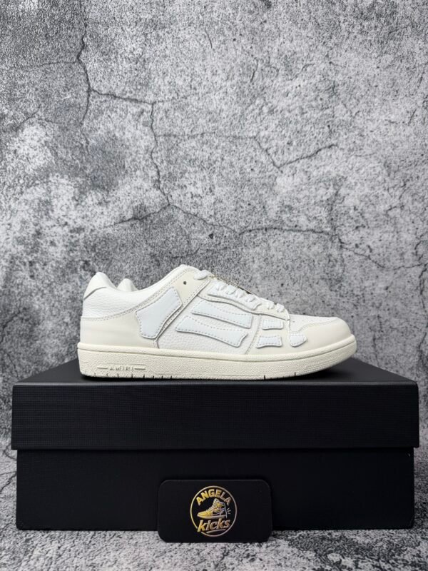 AMIRI Skel Top Low White White