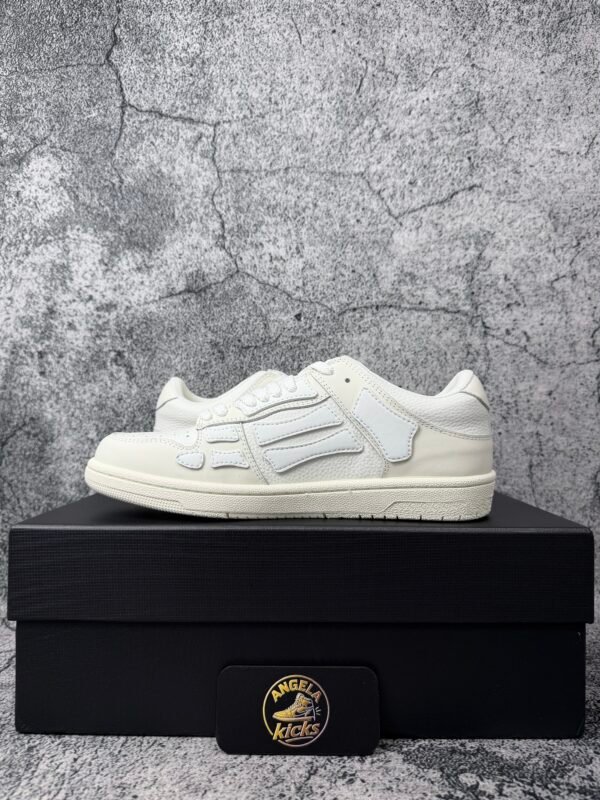 AMIRI Skel Top Low White White