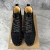 Christian Louboutin Lou Spikes Flat Black Black