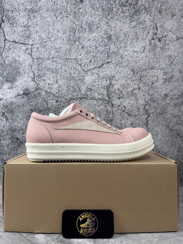 Rick Owens DRKSHDW EDFU Vintage Sneakers Faded Pnk Pearl Milk