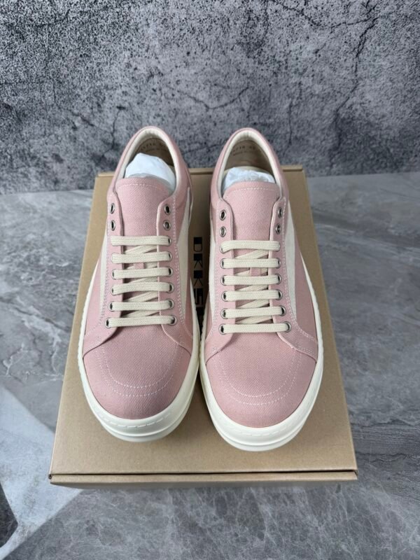 Rick Owens DRKSHDW EDFU Vintage Sneakers Faded Pnk Pearl Milk