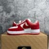 Louis Vuitton Nike Air Force 1 Low By Virgil Abloh White Red