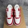 Louis Vuitton Nike Air Force 1 Low By Virgil Abloh White Red