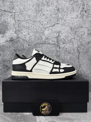 AMIRI Skel Top Low Black White