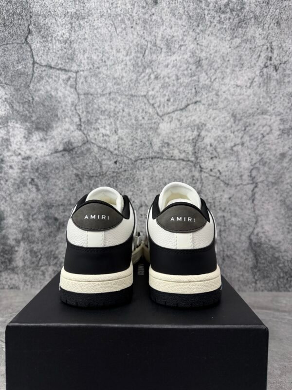 AMIRI Skel Top Low Black White