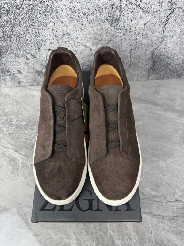 Zegna Suede Triple Stitch