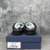 Dior Aqua Mule Beige Black Dior Oblique Jacquard