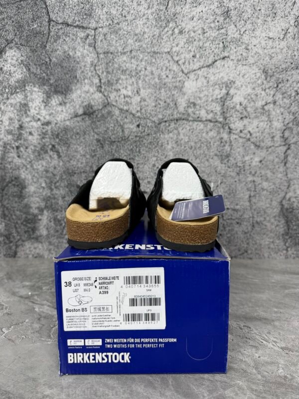 Birkenstock Boston Soft Footbed Suede Black