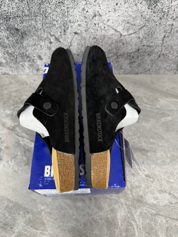 Birkenstock Boston Soft Footbed Suede Black