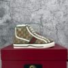 Gucci Tennis 1977 Canvas High Top Beige GG Print