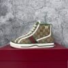 Gucci Tennis 1977 Canvas High Top Beige GG Print